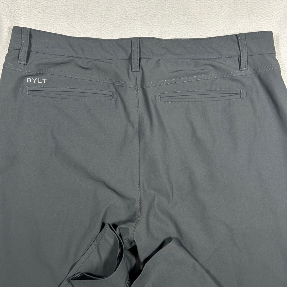 BYLT Everyday Pant Mens XL Charcoal Grey Excellent Straight Leg Technical Chino - Picture 5 of 7